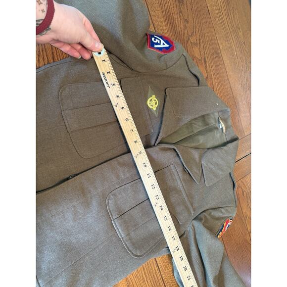 WW2 Military 5th US Army European Theater Operations Patch Ike Jacket Size 36R - Picture 3 of 16